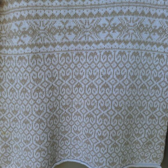 L.O.G.G. H&M Women's Cotton Viscose Angora Sweater Beige-Tan White Size S - Picture 12 of 14